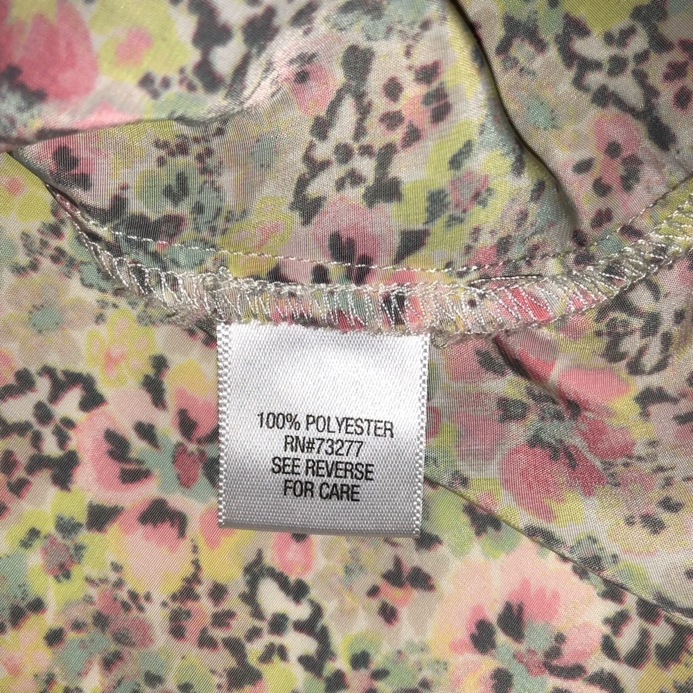 Candie’s Floral Razor Back Tank Size Medium - Picture 5 of 7